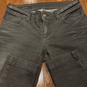 Gucci black charcoal jeans size 36